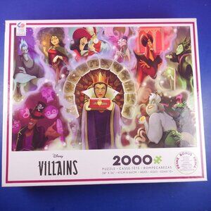 Disney Villains 2000 Piece Jigsaw Puzzle Ceaco USA 38" x 26" Opened but New